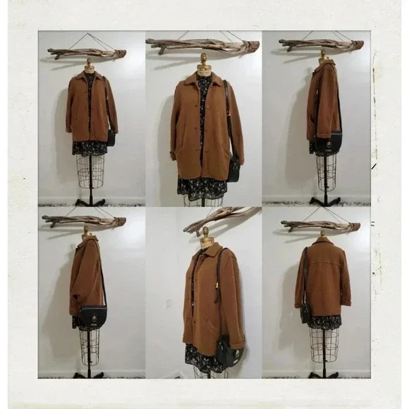 Jones New York | Tan Brown Wool Country Southwestern Preppy  Small Jacket - Picture 5 of 7